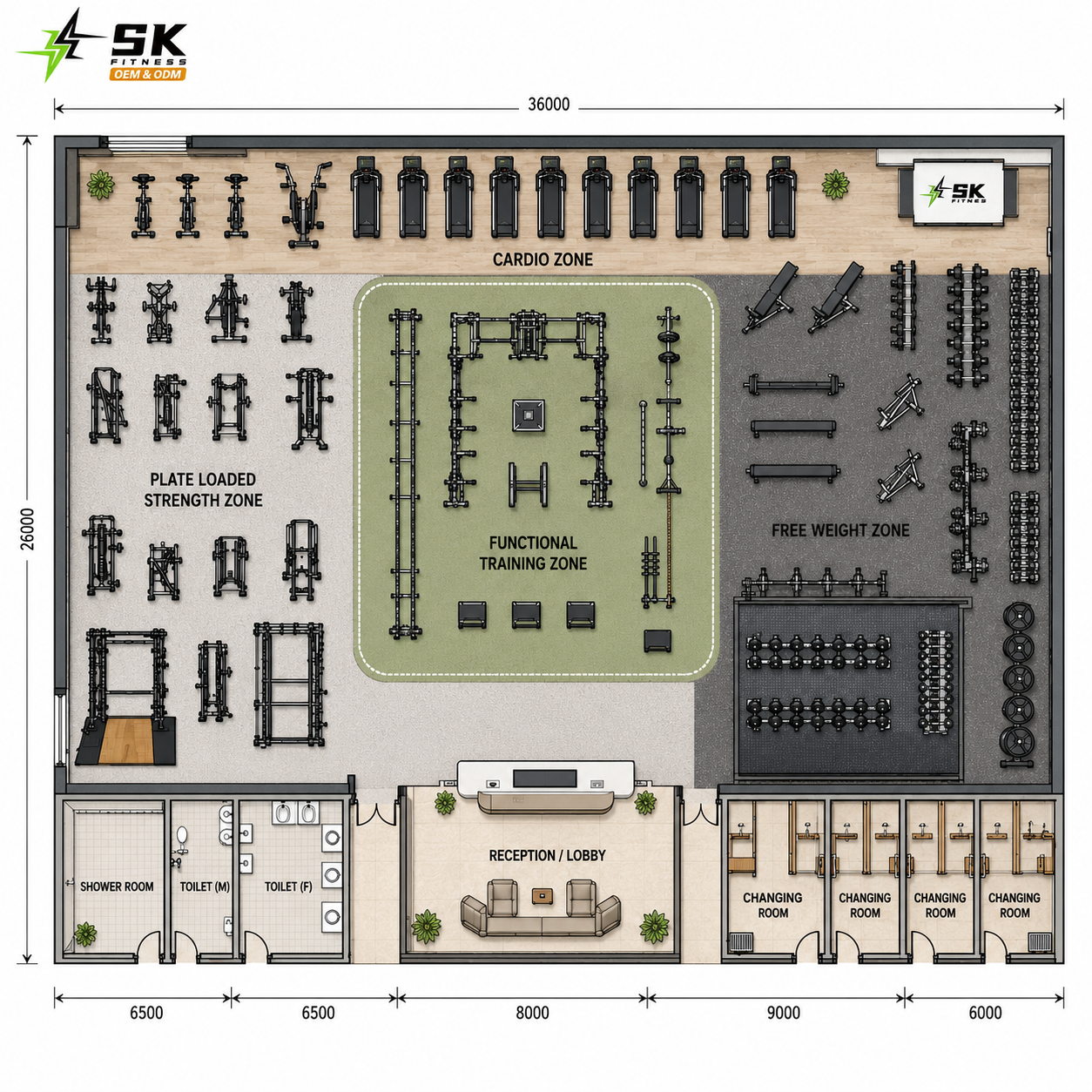 Gray-937sqm gym