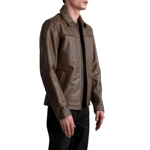 2025 Fashion Spring Autumn Men Blouson <b>Jacket</b> Anti Wrinkle Turn-down Collar Loose <b>Light</b> Mature Style Casual Youth <b>Jacket</b> - Product Image 2