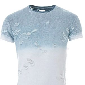 Servicio OEM, Camiseta de Punto de Poliéster/Algodón, Estilo Desgastado, para Hombre, Talla Personalizada, Corte Holgado, Color Sólido, Cuello Redondo, Fitness, Nueva Moda - Product Image 5