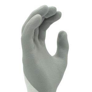 Logo personalizzato comodi guanti da lavoro di sicurezza rivestiti in schiuma di Nitrile 3/4 in Nylon Spandex 15 Gauge per <span class=keywords><strong>lavori</strong></span> raffinati - Product Image 3