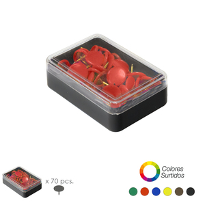 Puntine colorate assortite (Scatola da 70 unità) - Product Image 1