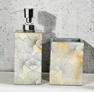 Juego de accesorios de baño de madera impresos de alta demanda con soporte para cepillo de dientes de baño disponible a granel - Product Image 2