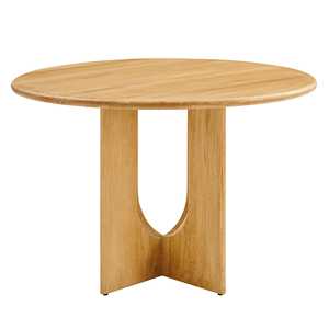 Mesa de Comedor de Estilo Innovador con Base de Pedestal, Elegancia Moderna, Forma Redonda, Madera de Mango Sólida, para Hogar, Villa, Bar, Restaurante - Product Image 4