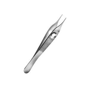 Pince à tissu adson en acier allemand à dents droites 1x2 120 mm 4.34 Inch Micro Tissue Surgical Adson Forceps - Product Image 2