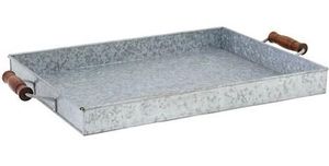 Bandeja galvanizada decorativa de mesa de diseño único bandeja galvanizada de alta calidad con asas para bandeja de Decoración de mesa de artículos de hotel - Product Image 2