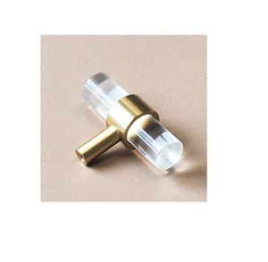 Perilla de puerta de armario de acrílico, manija de cajón de acrílico transparente, perilla de puerta de casa de acrílico curvo con venta - Product Image 5