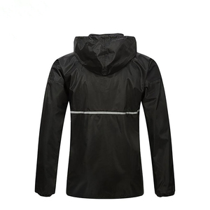 Veste de pluie de sport pour homme de haute qualité, haute visibilité, réfléchissante, durable, en nylon, PVC et élasthanne, pour les activités de plein air, les voyages et les excursions - Product Image 2
