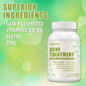 פרטי תווית אקנה הורמונלית תוספת עמום טבעי-העור טיפול ויטמינים קפסולות - Product Image 4