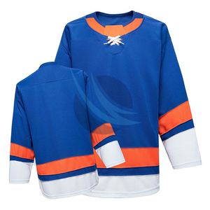 Nouveau Design 100% Polyester Tissu OEM Service Sublimation Hockey Sur Glace Porter Maillots De Hockey Personnalisés - Product Image 2