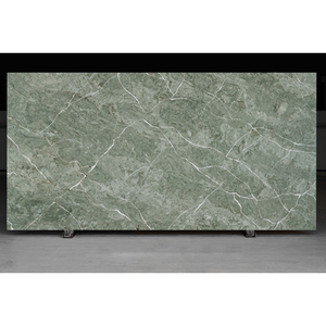 Custom HIC Quartz HD804 Modern Emerald Green Marble Look Losa de cuarzo natural Premium Pulido Encimera 5 + años de garantía Vanity - Product Image 3
