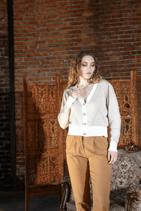 Cárdigan de Punto Irmak Kerekli para Mujer, Cárdigan de Punto con Botones de Perla, Conjunto de Cárdigan de Punto, Chándal para Mujer, Informal, Holgado - Product Image 3