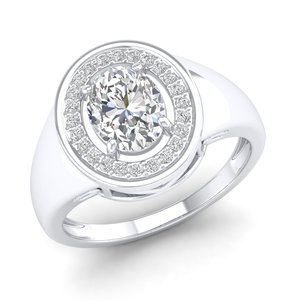 REYES, Anillos de Compromiso de Oro Sólido de 14K con Corte Ovalado y Moissanita de 1.37 Quilates para Mujer, Precio al por Mayor, Joyería Fina - Product Image 2