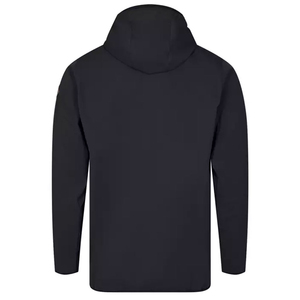 Vente en gros veste d'hiver softshell décontractée de haute qualité pour hommes, fermeture à glissière à capuche chaude, support, tissu teint uni fini léger - Product Image 2