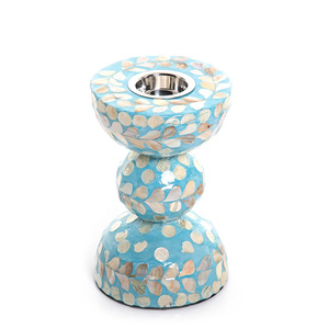 Brûleur d'encens spécial Eid Ramadan Brûleur en nacre brillante Brûleur à incrustation MOP Accent de maison élégant pour les fêtes du Moyen-Orient - Product Image 5