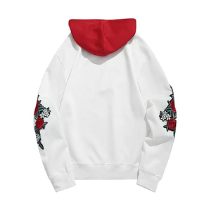 Meilleure vente Nouveau design Séchage rapide Respirant 100% coton Polaire Zipper-Up Broderie Hoodie Concevez vos propres vêtements d'hiver personnalisés - Product Image 2