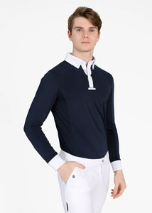 Chemise à manches longues pour l'équitation masculine, respirante, contrôle de l'humidité, légère, couche de base équestre, service personnalisé ODM OEM - Product Image 6