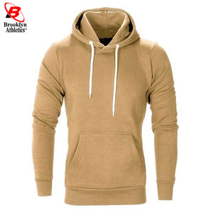 Ropa deportiva activa para hombre, manga larga, Polar, entrenamiento, gimnasio, pulóver, Sudadera con capucha, invierno, poliéster/algodón, cuello con capucha teñido liso - Product Image 2