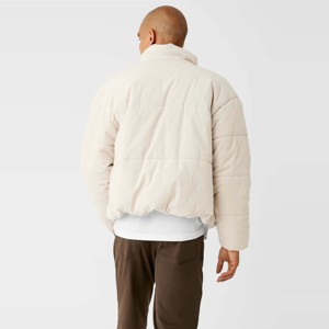 Chaqueta acolchada para hombre: abrigo de invierno ligero, cálido y resistente al agua con cremallera y capucha para exteriores y ropa informal - Product Image 3