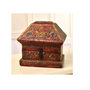 Elegant Hand Carved <b>Wooden</b> Box for Jewelry & Watch Storage Unique Decorative Gift Box at Prices - Product Image 4