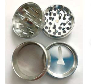 2.25" 4 Layer Aero Space Metal Handmade Natural Minimalist 3 Pieces Matte Herb Grinder Aluminum Herb Grinder Price Products - Product Image 1