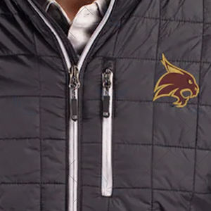 High Quality Texas State Bobcats Rainier Insulated <b>PrimaLoft</b> Full Zip Puffer <b>Jacket</b> Custom Made Winter Casual Solid Front - Product Image 3