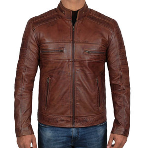 Nouvelle veste en cuir pour hommes à la mode Veste en cuir haut de gamme en tissu durable entièrement personnalisée Veste pour hommes Expédition DDP - Product Image 1