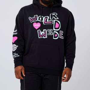 เสื้อสวมหัวมีฮู้ดแบบสวมหัวสำหรับผู้ชายผ้าคอตตอนสุดหรูพิมพ์ลาย3D สีพื้นระบายความร้อนได้ดี3XL ใส่ในฤดูหนาว - Product Image 1