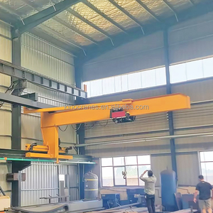 Grue murale mobile compacte sur rail avec palan électrique pour atelier - Product Image 2