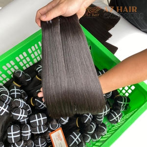 ผมมนุษย์แบบทอสองชั้นสำหรับต่อผมแบบชาวเวียดนามมีสีเครื่องจักร100% - Product Image 6