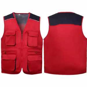 Gilet multi-poches à séchage rapide pour homme Cargo Oversized Photographer Black Mesh Utility Windproof Outdoor Fishing Men's Vest - Product Image 6