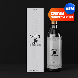 Boîte d'emballage de vin personnalisable OEM avec un design minimaliste et impression UV de logo - Product Image 1
