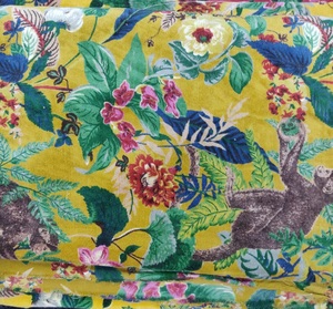 Vestido de verano hecho a mano de algodón con estampado de mono, ropa textil para el hogar, Túnica, cubierta de cama - Product Image 6