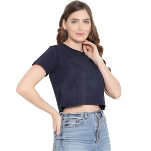 Vêtements décontractés pour femmes T-shirt court col en O avec manches courtes personnaliser la couleur ajustement confortable pour les looks de tous les jours à la mode - Product Image 5