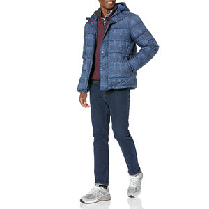 Blouson matelassé pour homme, col montant, imperméable, réversible, décontracté, mode urbaine, manches longues, vente en gros, OEM - Product Image 5