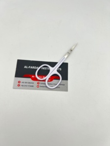 Ciseaux à ongles de qualité supérieure, couleur blanche mate, écologiques, lame incurvée, logo personnalisé, ciseaux à cuticules - Product Image 6