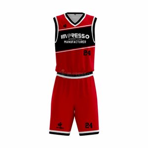 Ensemble de maillots de basket-ball réversibles de haute qualité personnalisé maille rapide respirant sublimation imprimé grande taille pour hommes et jeunes - Product Image 2
