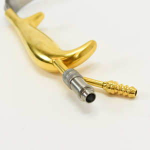 Tebbetts Fiber <b>Optic</b> Retractor with Teeth Lighted Irrigation Tube-Manual Power Source CE Certified - Product Image 3