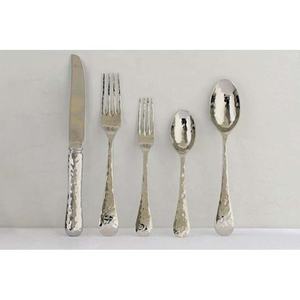 Acier inoxydable Designer Argent Mat Laser Doublure Poignée Vaisselle De Mariage Couteaux Et Cuillère Fourchette Ensemble Couverts En Or - Product Image 4