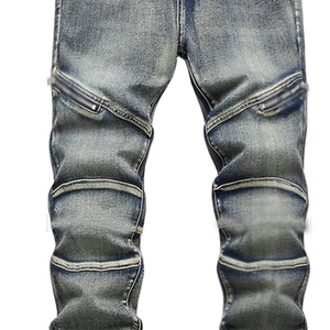 2024 New Arrival Highest Quality Men's Breathable Straight Jean Pants Best Design Washed Denim for Summer - Product Image 4