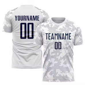 Vente chaude 2025 Chemises de football pour hommes Maillot de football de qualité thaïlandaise Uniformes de maillot blanc Kit de vêtements de football Home Away - Product Image 1