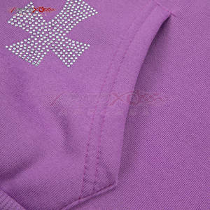 ชุดวอร์มประดับพลอยเทียมสำหรับผู้หญิงชุดวอร์มแนวสปอร์ตสำหรับใส่เล่นกีฬาออกแบบได้ตามที่ต้องการ - Product Image 5