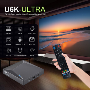 We2USat K3 PRO+ Android TV Box 4GB RAM 32GB Almacenamiento 6K Android 12 BT 5.0 Wifi6 1000M LAN para Streaming de TV en EE. UU. Vs Vseebox SuperBox - Product Image 3