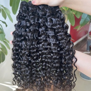 Negro birmano rizado Genius trama 100% crudo vietnamita vendedores de cabello - Product Image 4