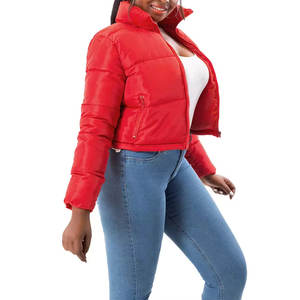 Chaqueta Corta Acolchada Nueva, Transpirable, Ligera, Ajustada, Cortavientos, para Mujer, Venta al por Mayor - Product Image 2