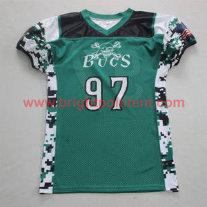 Maillots de football américain personnalisés par sublimation, vêtements d'équipe pour hommes, hauts, uniformes personnalisés sublimés, short 100% polyester - Product Image 2