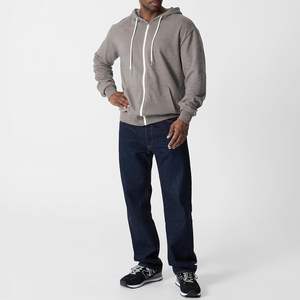 Zipper Hoodie 100% Cotton Lined Stonewashed Digital Printed 3D Embroidery - Product Image 4