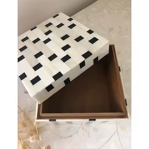 Joyero de lujo con incrustaciones de hueso totalmente hecho a mano con materiales de alta calidad joyero con incrustaciones de hueso cajas con incrustaciones de hueso hechas a mano - Product Image 6