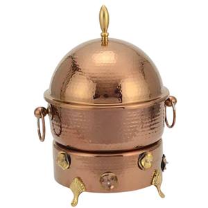 Wholesale Golden Stainless Steel Chafing Dish Round Hammered Finish Hanging <b>Buffet</b> <b>Food</b> <b>Warmer</b> Elegant Hotel Restaurant Catering - Product Image 5