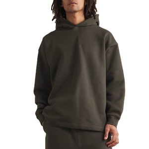 Sudaderas con capucha de hombro caído personalizadas de algodón 100% para hombre, Sudadera con capucha, jersey de gran tamaño, ropa de calle, Sudadera con capucha de alta calidad para hombre - Product Image 1