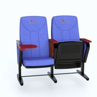 Fauteuil de cinéma moderne et mobile EVO1202MB, directement de l'usine, pour auditorium, confortable, pliable, en tissu